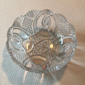 Cut crystal bowl